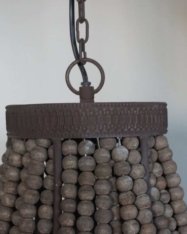 Rene Houtman Kralen Hanglamp Rustica Bruin H70 x B43 Cm