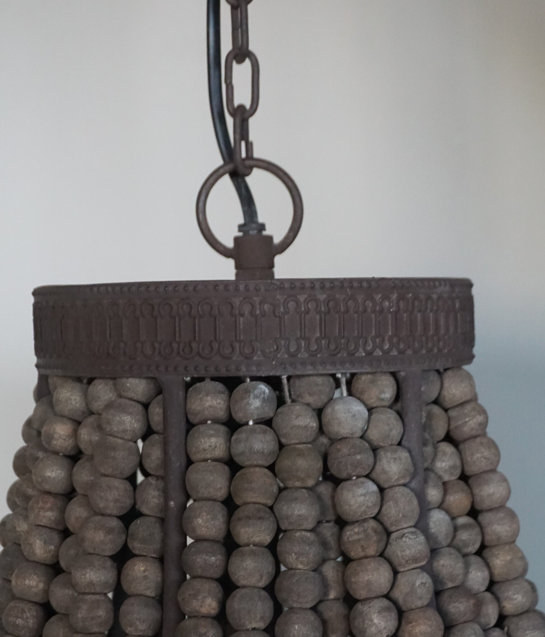 Rene Houtman Kralen Hanglamp Rustica Bruin H70 x B43 Cm