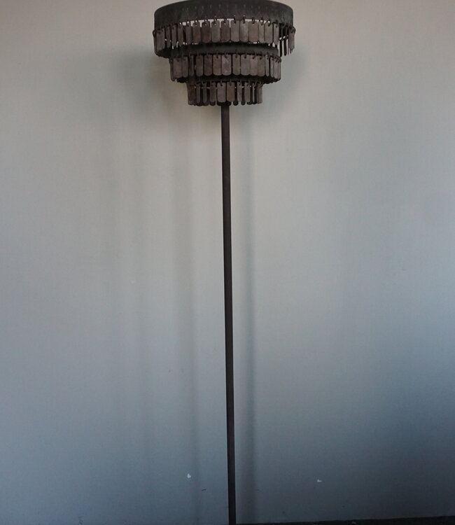 Rene Houtman Vloerlamp Hugo | Metalen Schijfjes | H150 x D30 cm