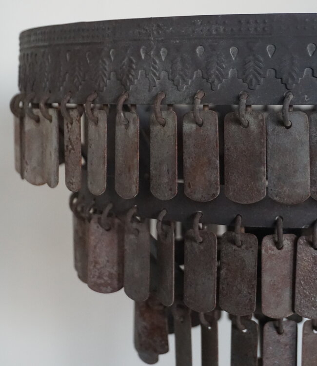 Rene Houtman Vloerlamp Hugo | Metalen Schijfjes | H150 x D30 cm