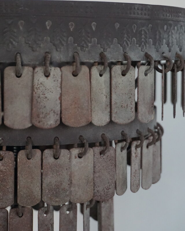 Rene Houtman Vloerlamp Hugo | Metalen Schijfjes | H150 x D30 cm