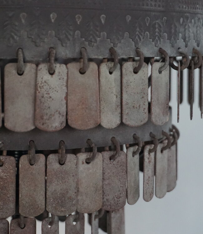 Rene Houtman Vloerlamp Hugo | Metalen Schijfjes | H150 x D30 cm