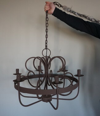 Rene Houtman Kroonluchter Garra | Roest | 6-Arms | H55 x D61 cm