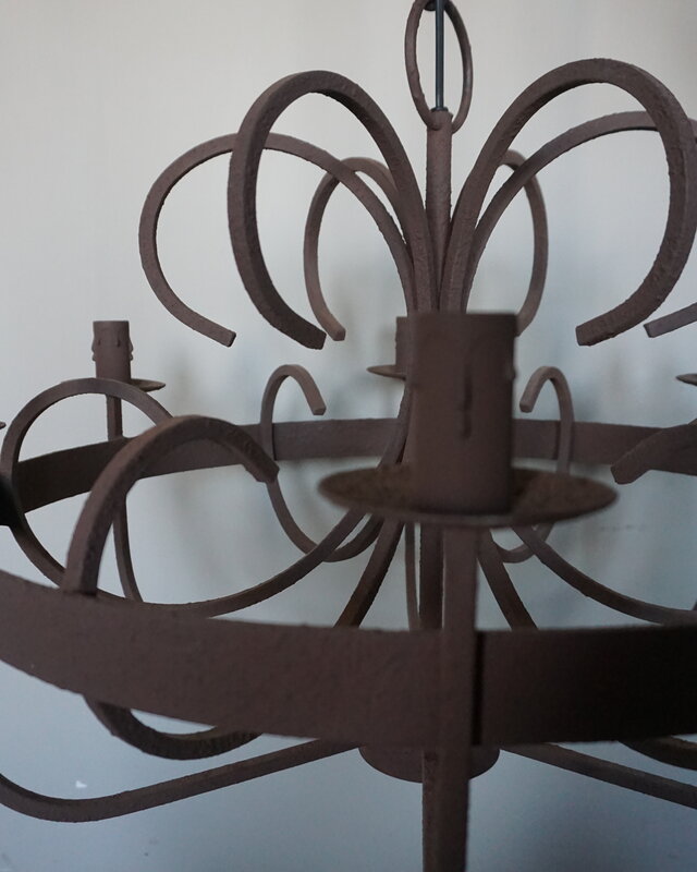 Rene Houtman Kroonluchter Garra | Roest | 6-Arms | H55 x D61 cm