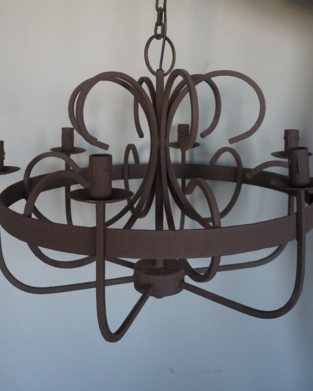 Rene Houtman Kroonluchter Garra | Roest | 6-Arms | H55 x D61 cm