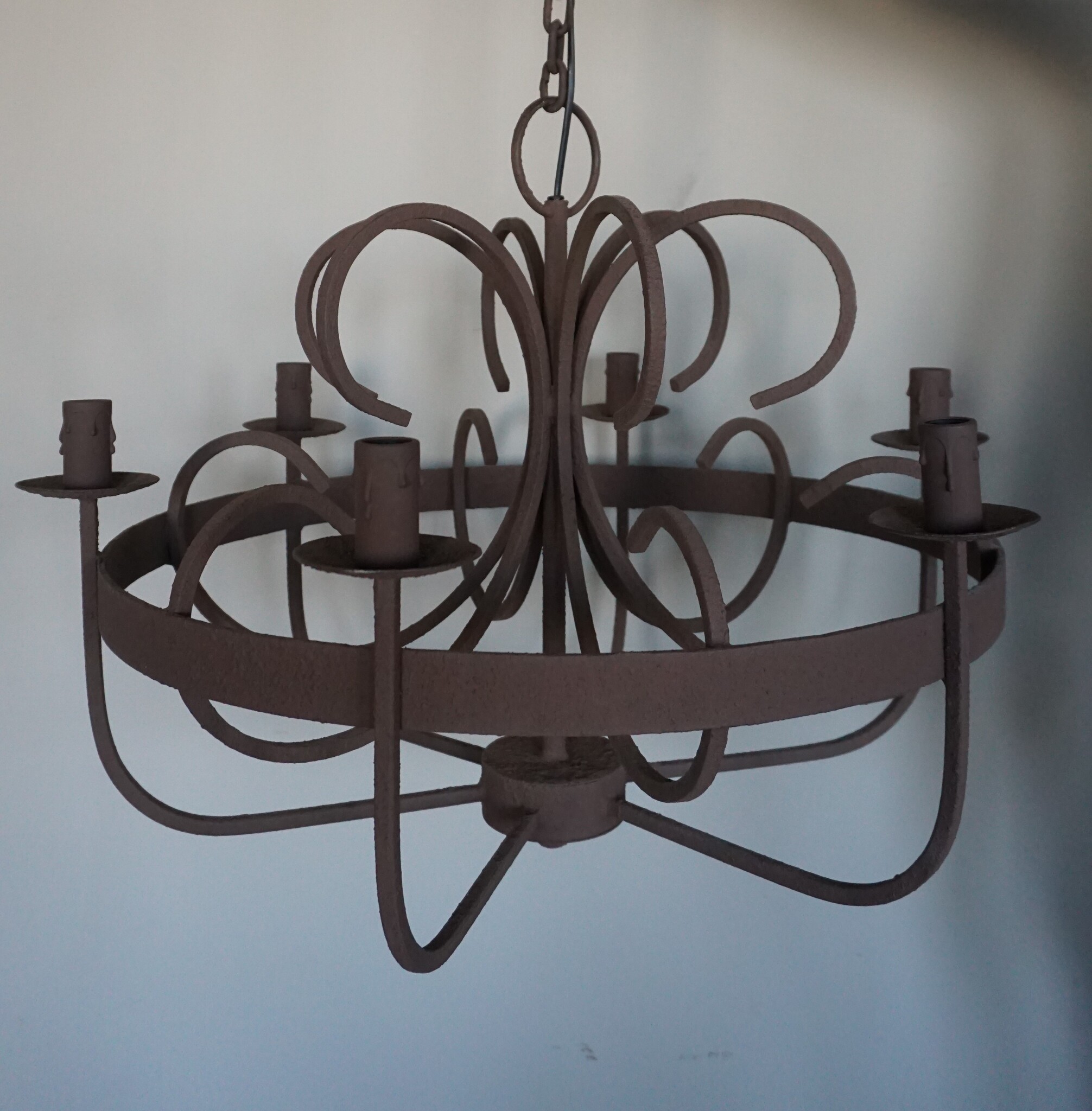 Rene Houtman Kroonluchter Garra | Roest | 6-Arms | H55 x D61 cm