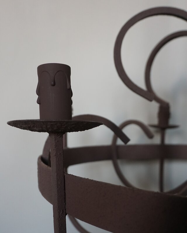 Rene Houtman Kroonluchter Garra | Roest | 6-Arms | H55 x D61 cm