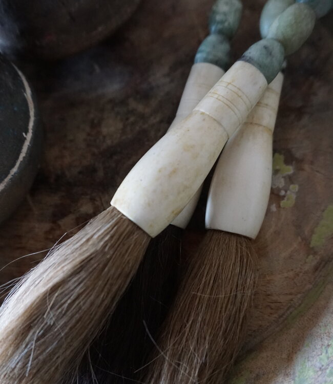 Be-Uniq Kleurrijke Kaligrafeerkwast | Groen | 30 cm