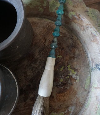 Be-Uniq Kleurrijke Kaligrafeerkwast | Groen | 27 cm