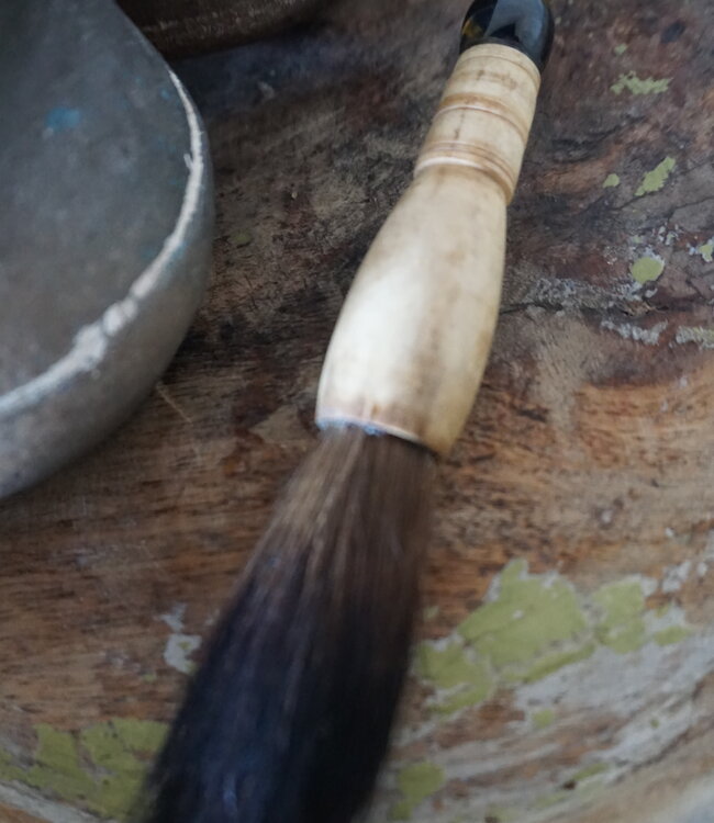 Be-Uniq Kleurrijke Kaligrafeerkwast | Bruin | 30 cm