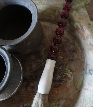 Be-Uniq Kleurrijke Kaligrafeerkwast | Rood | 32 cm