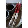 Kleurrijke Kaligrafeerkwast | Rood | 32 cm