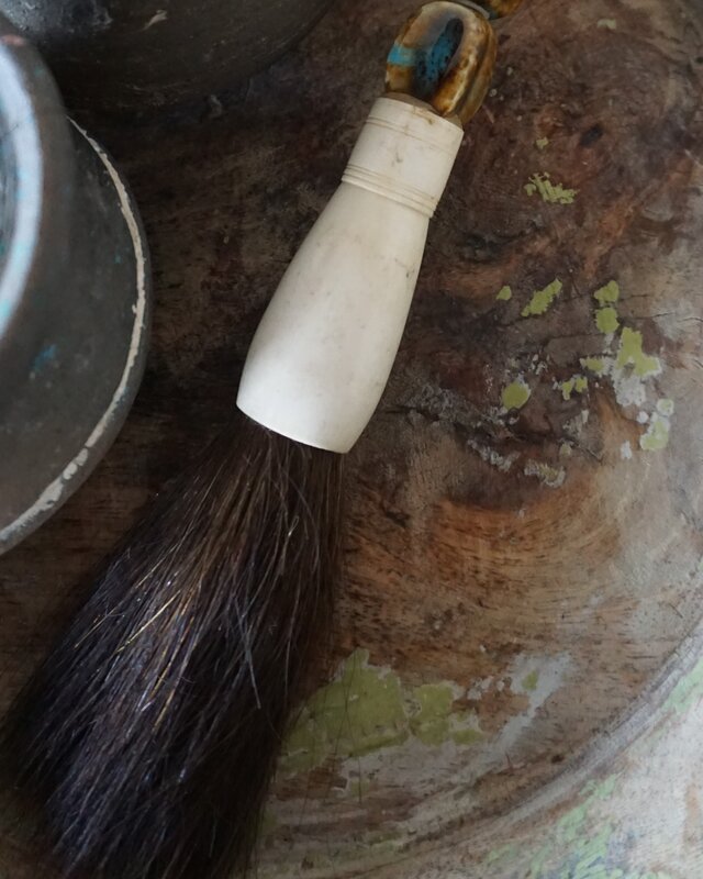 Be-Uniq Kleurrijke Kaligrafeerkwast | Bruin | 30 cm