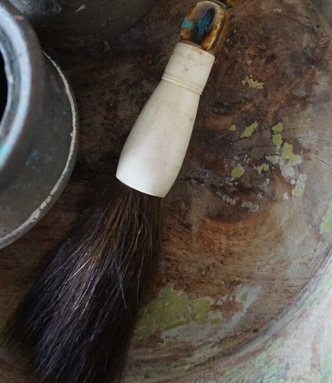 Be-Uniq Kleurrijke Kaligrafeerkwast | Bruin | 30 cm