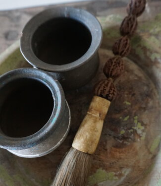 Be-Uniq Kleurrijke Kaligrafeerkwast | Bruin | 34 cm