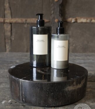 Be-Uniq Schijf Versteend Hout | Indonesie | D26 x H7 cm