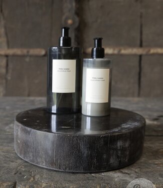 Be-Uniq Schijf Versteend Hout | Indonesie | D25 x H6 cm