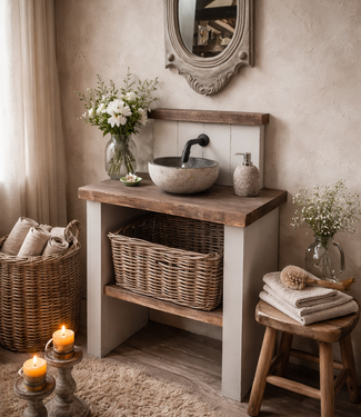 Rene Houtman Cosy toiletmeubel met trog en pompstraat - SET