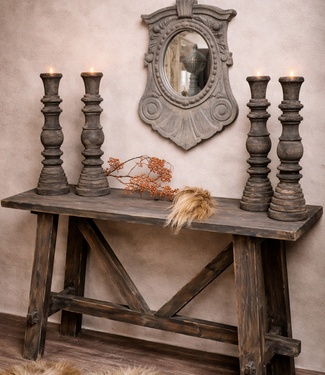 Rene Houtman Sidetable Met Schoren Old Grey L120xH78 cm