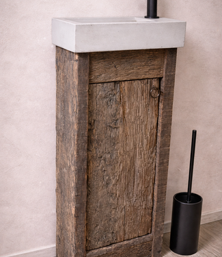 Rene Houtman Oud Eikenhouten Geborsteld - Beton L.Grey