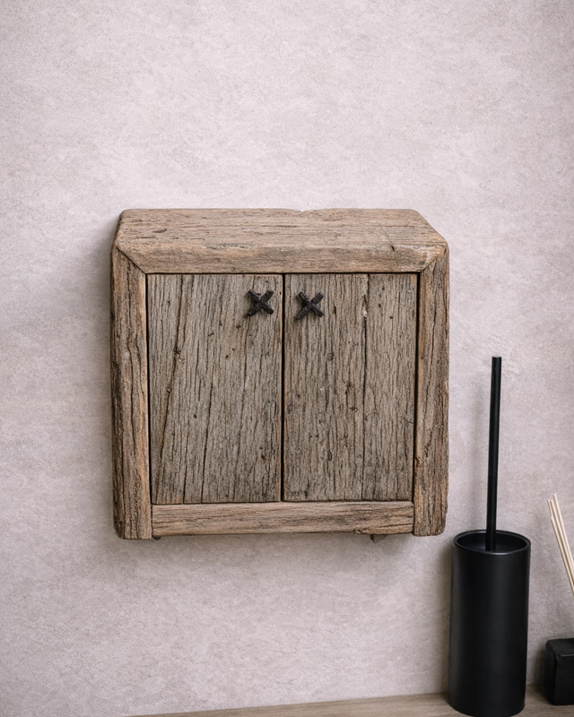 Rene Houtman Toiletset Zwevend Oak - Rivierkom