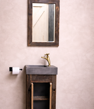 Rene Houtman Eikenhouten toiletspiegel Dark 53 x 38 cm