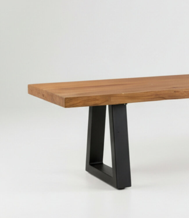 Bazar Bizar Bankje | Ijzeren Onderstel | Natuurlijk | 280 cm