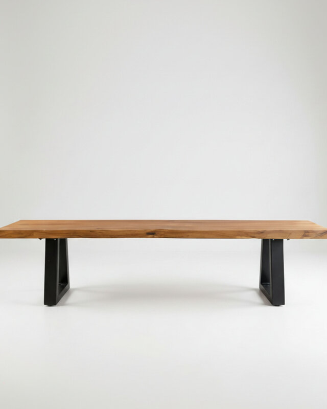 Bazar Bizar Bankje | Ijzeren Onderstel | Natuurlijk | 280 cm