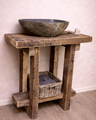 Rene Houtman Massief oud houten toiletmeubel Liedi - Small -