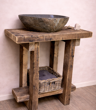 Rene Houtman Massief oud houten toiletmeubel Liedi - Small -