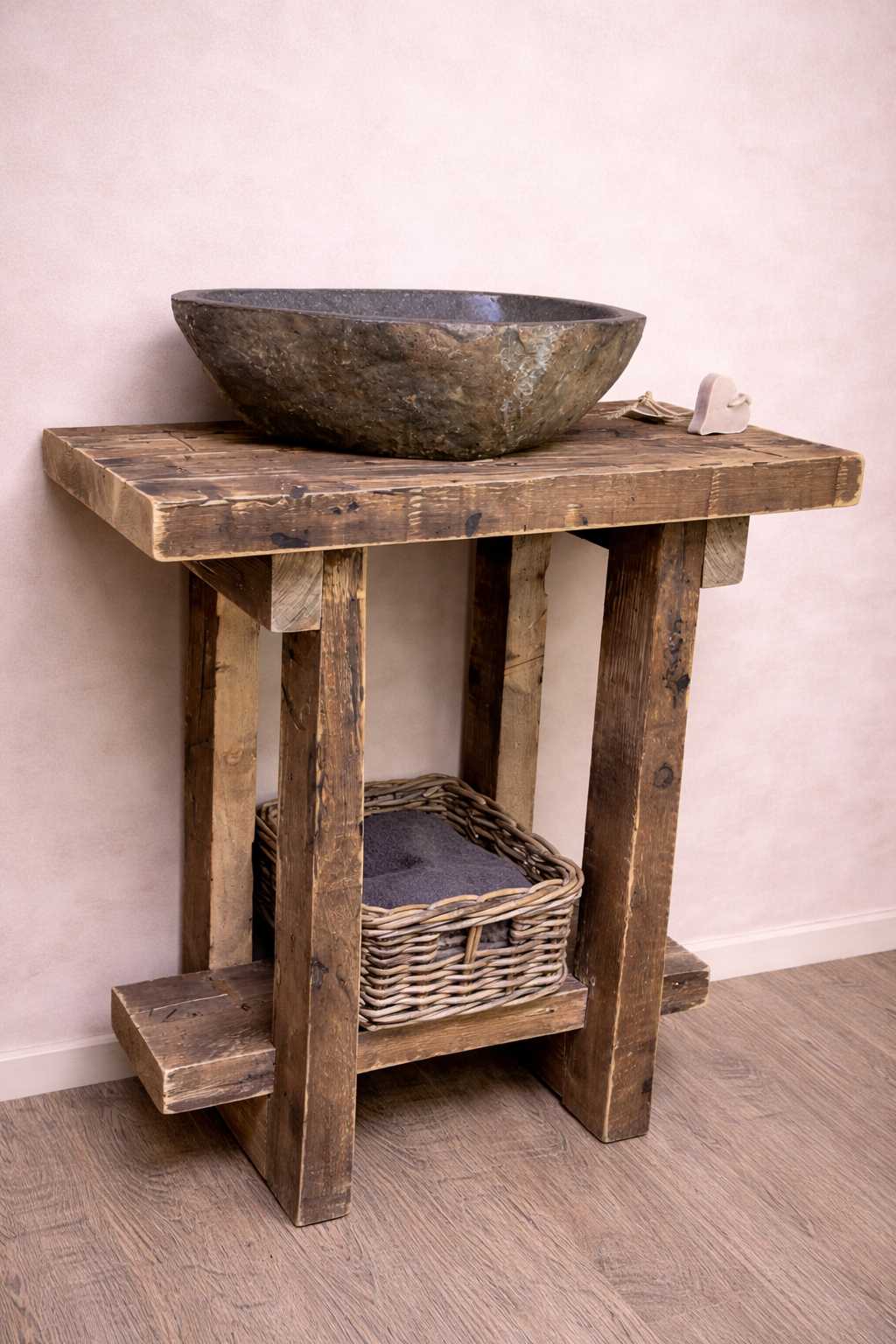 Rene Houtman Massief oud houten toiletmeubel Liedi - Small -