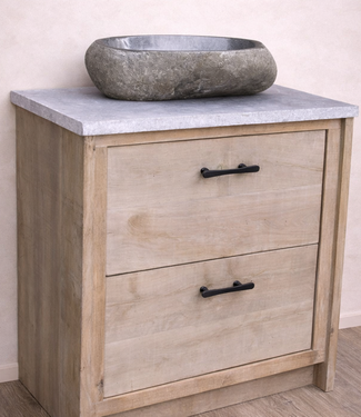 Rene Houtman Badmeubel Nout Eiken Hardsteen 80-140 cm