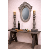 Spiegel Ossenoog Hout H72xB63 cm Old Grey