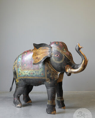 Be-Uniq Vintage olifant | metaal | H90xB114xD41 cm