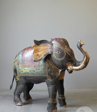 Be-Uniq Vintage olifant | metaal | H90xB114xD41 cm