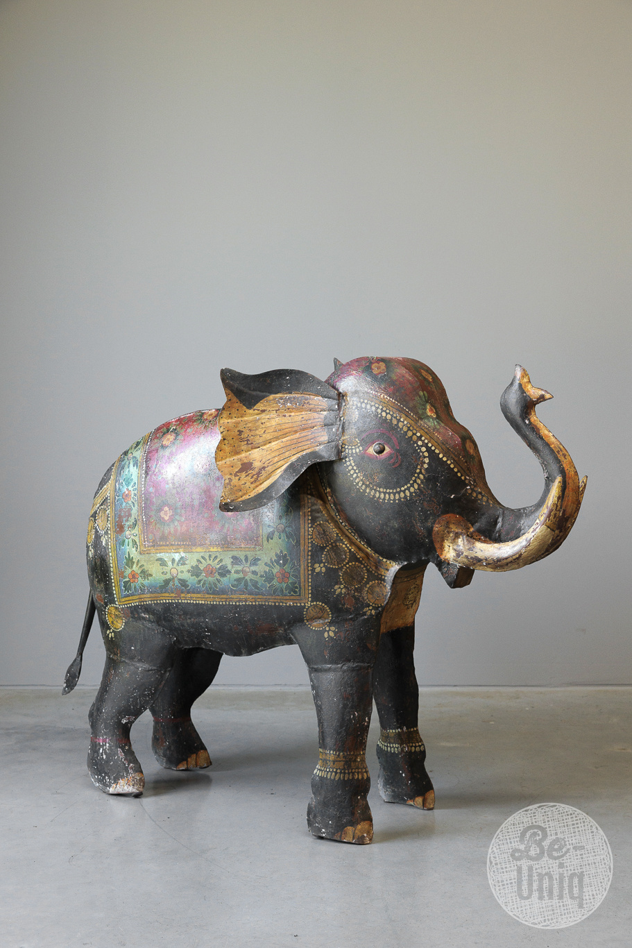 Be-Uniq Vintage olifant | metaal | H90xB114xD41 cm