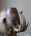Be-Uniq Vintage olifant | metaal | H90xB114xD41 cm