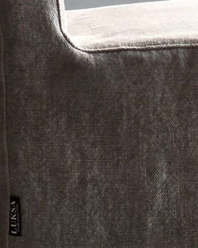 Luksa Home Collection Eetkamerstoel Nora Rok 100% Linnen - Taupe Of Beige
