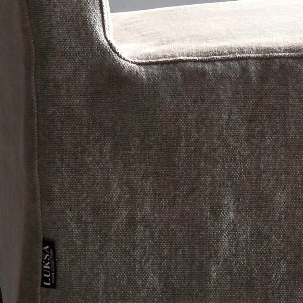 Luksa Home Collection Eetkamerstoel Nora Rok 100% Linnen - Taupe Of Beige
