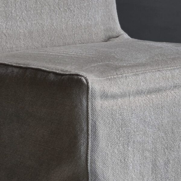 Luksa Home Collection Eetkamerstoel Nora Rok 100% Linnen - Taupe Of Beige