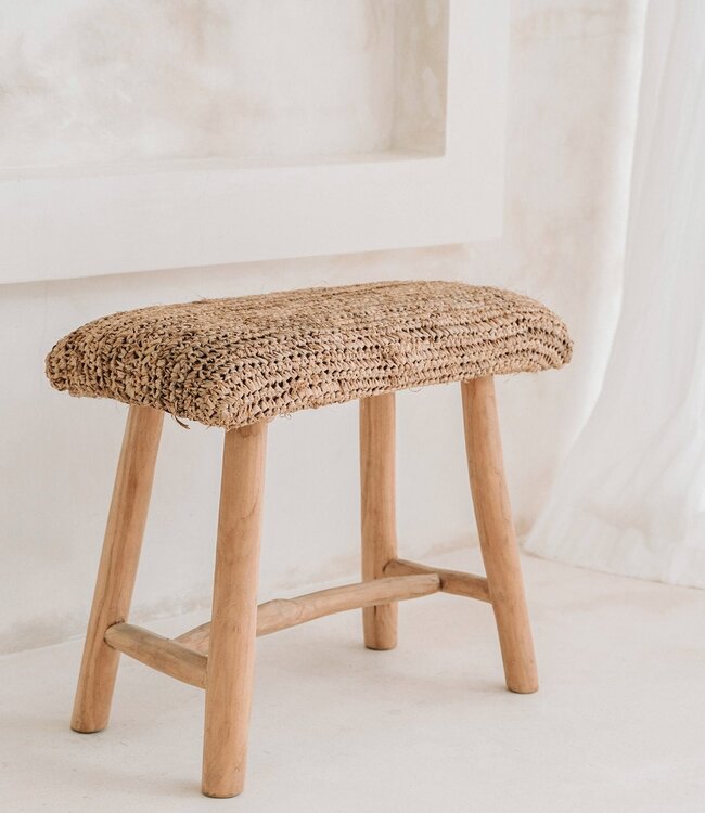 Bazar Bizar De Raffia Bank - Natuurlijk