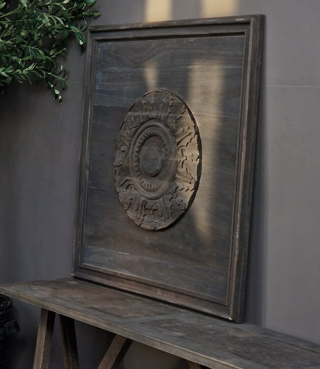 Luksa Home Collection Wandpaneel Tyler 75x75 Cm Hout + Embleem