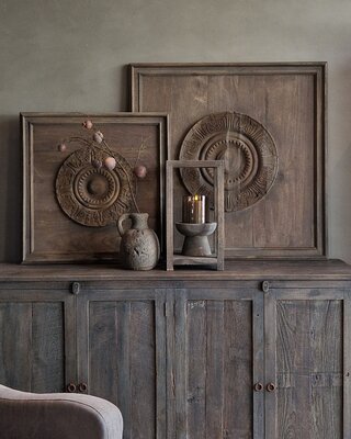 Luksa Home Collection Wandpaneel Tyler 75x75 Cm Hout + Embleem