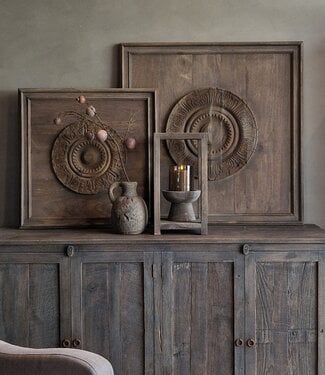 Luksa Home Collection Wandpaneel Tyler 75x75 Cm Hout + Embleem