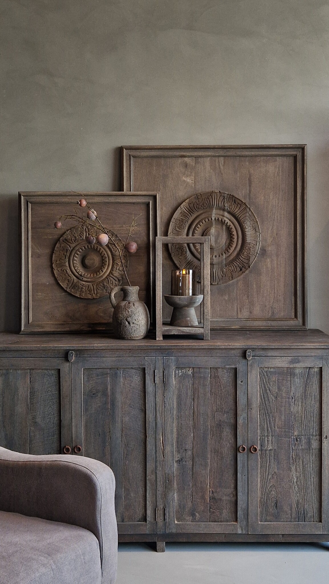 Luksa Home Collection Windlicht Lantaarn Balthazar Hout - 2 Maten