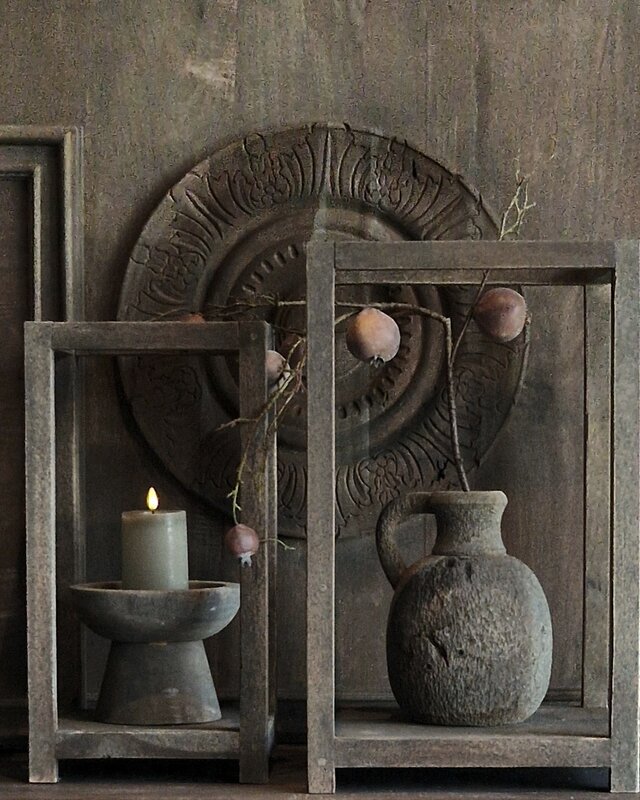 Luksa Home Collection Windlicht Lantaarn Balthazar Hout - 2 Maten