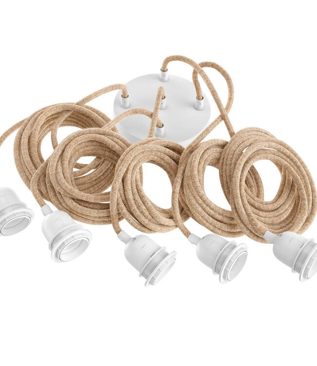 Bazar Bizar Passende lampen plafond - Natuurlijk Wit - 5 Fittingen