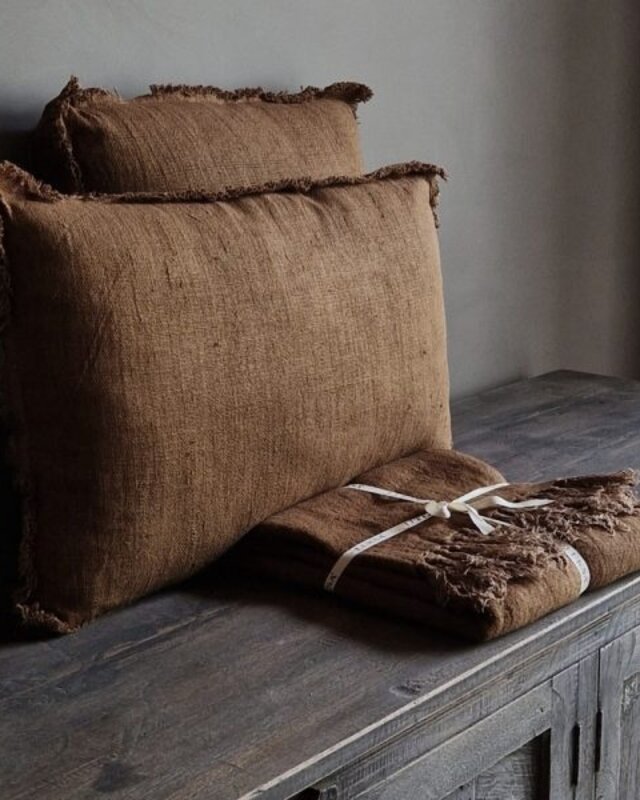 Luksa Home Collection Sierkussen Azra | Roest | 50 x 50 cm