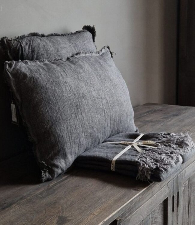 Luksa Home Collection Sierkussen Azra | Bruingrijs | 50 x 50 cm