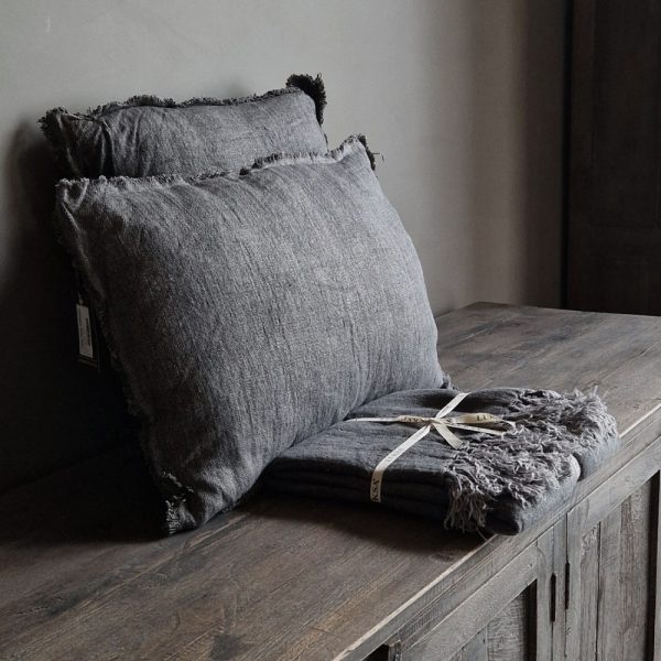 Luksa Home Collection Sierkussen Azra | Bruingrijs | 50 x 50 cm